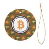 Bitcoin Christmas Ornaments, Ceremic Ornaments Round Porcelain Ornament Christmas Tree Office Home Decoration Xmas Souvenirs view 2