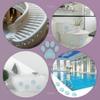 AUEAR, 10 Pack Non-Slip Bathtub Stickers Bathroom Tubs Showers Treads Adhesive Decals Scraper Blue view 3
