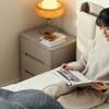 ULTRAWAVE Nightstands Modern Minimalist Bedside Table Three Drawer Bedside Cabinet Bedroom Storage Cabinet Home Living Room Locker Bedside Table view 2