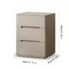 ULTRAWAVE Nightstands Modern Minimalist Bedside Table Three Drawer Bedside Cabinet Bedroom Storage Cabinet Home Living Room Locker Bedside Table view 3