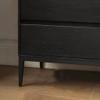 ULTRAWAVE Nightstands Indoor Bedside Table Smoked Color Modern Double Drawer Locker Simple Living Room Bedroom Square Side Cabinet Bedside Table view 4