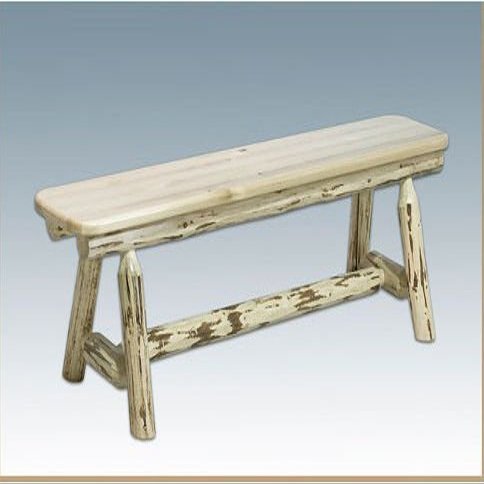 Six Foot Long Plank Style Bench