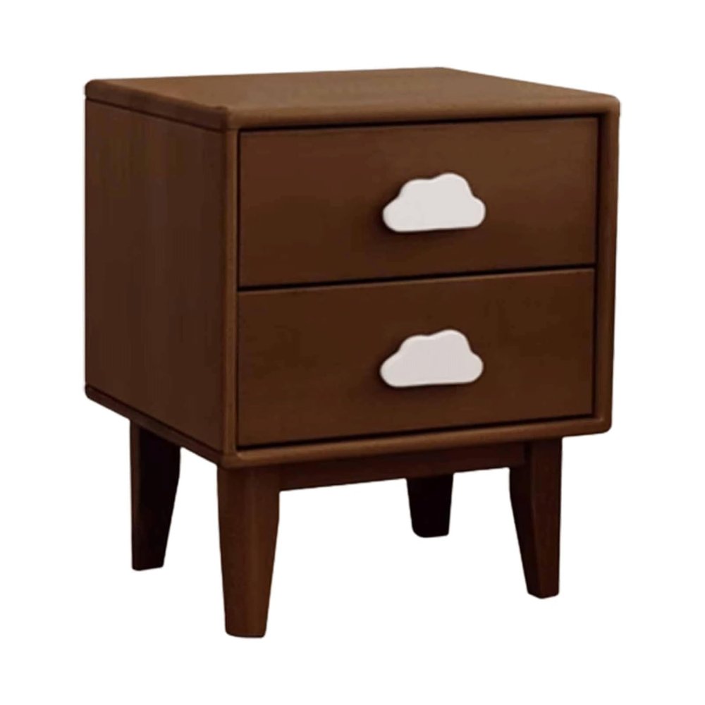 Bedside Table Classic Nightstand Beech End Tables Creative Cloud Bedside Table Closed Drawer + Open Storage Surface Design Bedside Cabinet Side Table