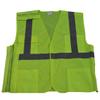 LVM2-5PB-4X-5X Safety Vest Ansi Class Ii Lime Mesh 5-Point Break Away 4X & 5X view 1