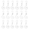 INCREWAY Ornament Hooks, 30 PCS 3 Style Silver S-Shaped Hangers Hook Swirl Christmas Tree Hanger Metal Hooks with Crystal Beaded view 1