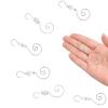 INCREWAY Ornament Hooks, 30 PCS 3 Style Silver S-Shaped Hangers Hook Swirl Christmas Tree Hanger Metal Hooks with Crystal Beaded view 4