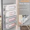 VINGAA Sock Drawer Organizer,Bra and Panty Organizer for Drawer,Plastic Wall Mount Sock Organizer,Drawer Closet Underwear Organizer,Underwear Organizer,for Panties,Socks,Underwear(2 Piece Set) view 4