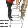 Shelf Movable Trolleys Laundry Basket Laundry Sorter Cart Rectangle Rolling With Bags Large Drity Clothes Hamper Trolley With Wheels Stainless Steel Frame/Blue view 4