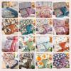 AOPPLSOT Cotton Quilts, Thick Warm Cuddly Blanket, Fluffy Winter Comforter, Four Season Duvets, Quilt for Couch, Chair and Bed, Reversible,M,200 * 230cm 2.8kg view 2