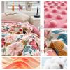 AOPPLSOT Cotton Quilts, Thick Warm Cuddly Blanket, Fluffy Winter Comforter, Four Season Duvets, Quilt for Couch, Chair and Bed, Reversible,M,200 * 230cm 2.8kg view 4