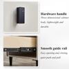 Bedside Table Wooden Nightstand Slate Tabletop End Tables Double-Layer Storage Design Bedside Cabinet Simple and Exquisite Bedside Table Side Table view 4