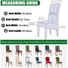 Lukery Stretch Chair Covers Set of 2/4/6 Thicken Velvet Kitchen Chair Covers, Washable Dining Room Chair Covers Chair Covers Protector for Restaurant, Hotel (Beige,Set of 2) view 2