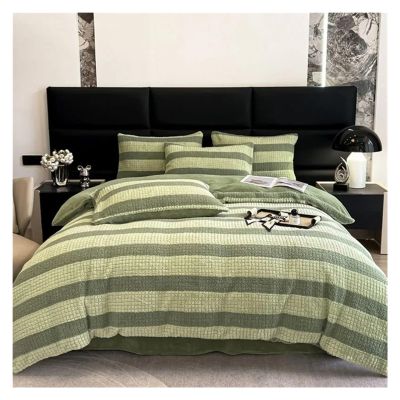 Bed, Winter Bedding Set Luxury Milk Velvet Warm Duvet Cover Set with Sheets Quilt Cover Pillowcases