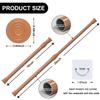 2 Pcs Small Tension Rod 16-28 Inch,Short Curtain Rod No Drilling Tension Curtain Rod Adjustable Spring Curtain Rods for Small Window, Closet, Cupboard, Shoe Rack, Kitchen view 2