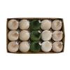 15Pcs Velvet Christmas Ornaments Balls, Velvet Christmas Tree Balls Decorative Xmas Hanging Ornaments Neutral Christmas Decorations for Xmas Tree New Year Winter Holiday Home Decor view 1