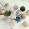 15Pcs Velvet Christmas Ornaments Balls, Velvet Christmas Tree Balls Decorative Xmas Hanging Ornaments Neutral Christmas Decorations for Xmas Tree New Year Winter Holiday Home Decor view 2