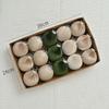 15Pcs Velvet Christmas Ornaments Balls, Velvet Christmas Tree Balls Decorative Xmas Hanging Ornaments Neutral Christmas Decorations for Xmas Tree New Year Winter Holiday Home Decor view 4
