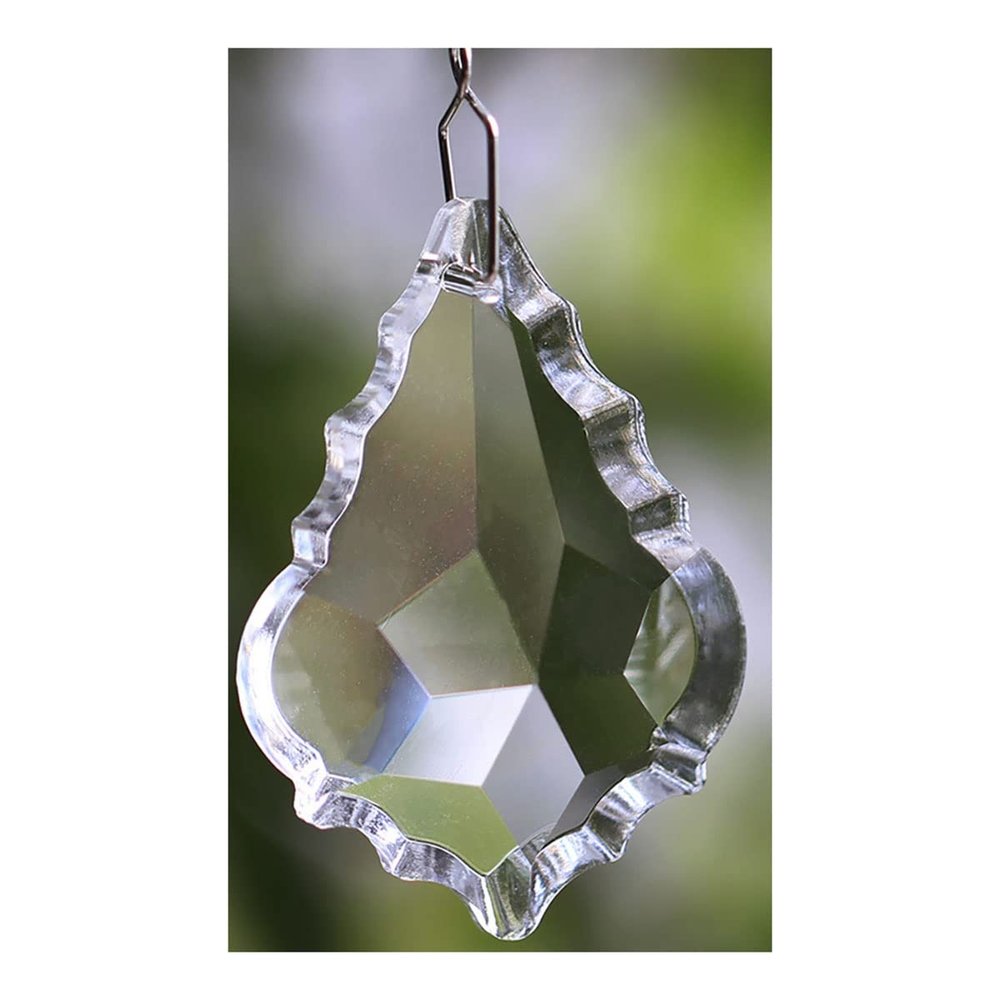 Chandelier Crystal Prisms Pendants 76mm 1 Piece Clear Crystal Faceted Maple Leaf Chandelier Pendant Prism Chandelier Crystal Prisms Pendants
