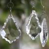 Chandelier Crystal Prisms Pendants 76mm 1 Piece Clear Crystal Faceted Maple Leaf Chandelier Pendant Prism Chandelier Crystal Prisms Pendants view 2