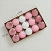 15Pcs Velvet Christmas Ornaments Balls, Velvet Christmas Tree Balls Decorative Xmas Hanging Ornaments Neutral Christmas Decorations for Xmas Tree New Year Winter Holiday Home Decor view 3