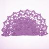 SUNONE11HKA 12 Inch Lace Crochet Doilies Table Placemat Washable Kitchen Round Leaves Decor Doily (1, Light Purple) view 3