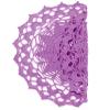 SUNONE11HKA 12 Inch Lace Crochet Doilies Table Placemat Washable Kitchen Round Leaves Decor Doily (1, Light Purple) view 4