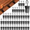 Gisafai Christmas Shingles Light Clips Asphalt Roof Light Clips Mini Gutters Hooks for Hanging Christmas Outdoor Decoration, Electroplated Iron(Black,100 Pcs) view 1