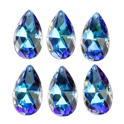 Chandelier Crystal Prisms Pendants 6PCS 38mm Crystal Pendant Hanging Lighting Chandelier Parts Accessories Chandelier Crystal Prisms Pendants