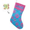 XOZOTY Personalized Cat Dog Paw Blue Christmas Stockings Customized Xmas Festive Gifts Home Fireplace Decor 17.52 x 7.87 Inch view 2