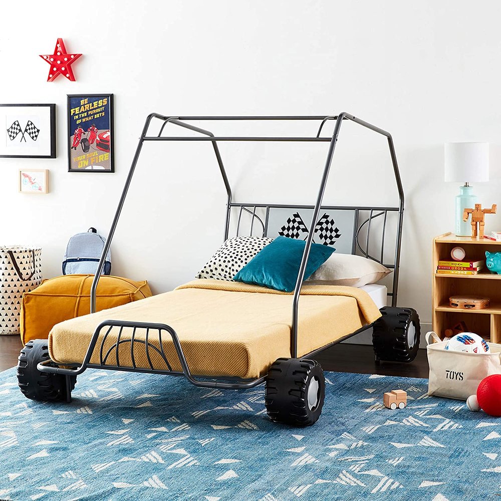 Twin Bed in Gunmetal Go Kart 37640T