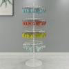 Metal Round Rotating Underwear Rack, 3/4 Layer Clothing Store Bra Shorts Socks Display Rack Floor-Standing Nakajima Rack Keyring Hats Toys Show Rack Jewelry Holder, Used in Boutique/mall Exhibition view 1