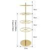 Metal Round Rotating Underwear Rack, 3/4 Layer Clothing Store Bra Shorts Socks Display Rack Floor-Standing Nakajima Rack Keyring Hats Toys Show Rack Jewelry Holder, Used in Boutique/mall Exhibition view 2