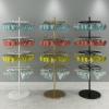 Metal Round Rotating Underwear Rack, 3/4 Layer Clothing Store Bra Shorts Socks Display Rack Floor-Standing Nakajima Rack Keyring Hats Toys Show Rack Jewelry Holder, Used in Boutique/mall Exhibition view 4