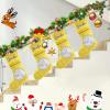 XOZOTY Personalized Volleyball Snowflake Christmas Stockings Customized Xmas Festive Gifts Home Fireplace Decor 17.52 x 7.87 Inch view 3