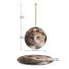 Christmas Tree Ceramic Hanging Christmas Ornaments Round Hanging for Christmas Tree Sweet Animals Cute cat Ceramic Ornament Porcelain Pendants for Xmas Creative Decoration Hanging view 2