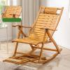 Zero Gravity Rocking Bed Outdoor Folding Chaise Lounge Rocker Accent Armchair with Solid Wood Legs Comfy Reading Sofa with Cushion Small Gliding Seat for Bedroom Living Room Office ( Size : Original c view 1