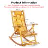Zero Gravity Rocking Bed Outdoor Folding Chaise Lounge Rocker Accent Armchair with Solid Wood Legs Comfy Reading Sofa with Cushion Small Gliding Seat for Bedroom Living Room Office ( Size : Original c view 2
