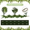 2PCS Christmas Norfolk Pine Garland, 9 ft Artificial Green Garland Holiday Decoration Outdoor Indoor for Stairs Railing Fireplace view 2
