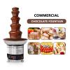 5 Tier Stainless Steel Chocolate Fondue Fountain - 4Kg Capacity, Electric Stainless Chocolate Melts, Digital Display Control & Removable, Nuts Or Party, Cooking Household Birthday Christmas view 4