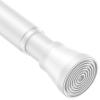 AIZESI White 1pcs Adjustable Spring Curtain Rods for Windows 17 to 26 Inch - No Drilling, Stainless Steel view 1