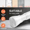 AIZESI White 1pcs Adjustable Spring Curtain Rods for Windows 17 to 26 Inch - No Drilling, Stainless Steel view 3