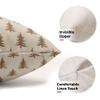 Aytipun Christmas Lumbar Pillow Covers 12x20 Set of 2 Brown Xmas Tree Rustic Winter Decorative Outdoor Pillowcases Farmhouse Holiday Throw Cushion Case Decor for Couch Sofa Bed view 3