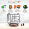 Coffee Pod Holder, Large Capacity Espresso Coffee Creamer Organizer view 3