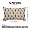 Aytipun Christmas Lumbar Pillow Covers 12x20 Set of 2 Burgundy Xmas Tree Rustic Winter Decorative Outdoor Pillowcases Farmhouse Holiday Throw Cushion Case Decor for Couch Sofa Bed view 4