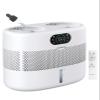 Reuseable Wick Evaporative Humidifier for Bedroom Quiet Healthy Baby Humidifier, No White Dust, Evaporative Humidifier Large Room 800ml/h 3 Speeds, 2 view 1