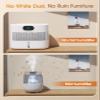 Reuseable Wick Evaporative Humidifier for Bedroom Quiet Healthy Baby Humidifier, No White Dust, Evaporative Humidifier Large Room 800ml/h 3 Speeds, 2 view 2