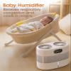 Reuseable Wick Evaporative Humidifier for Bedroom Quiet Healthy Baby Humidifier, No White Dust, Evaporative Humidifier Large Room 800ml/h 3 Speeds, 2 view 3