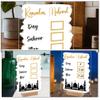 Didiseaon Acrylic Table Ornament Home Decor Eid Decorations Eid Ramadan Souvenir Ramadan Party Table Decorations Ramadan Decorations Erasable Decorate Writing Board Set up view 4