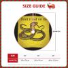 Dont Tread on me Print Christmas Tree Skirt Linen Xmas Tree Mat Cover Christmas Ornaments for Holiday Party Xmas Tree Decorations view 4