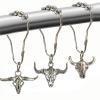 Cow Shower Curtain Hooks, Western Cowboy Shower Curtain Hooks Rings Highland Cow Bathroom Decor Metal Silvery Farmhouse Rustic Farm Decorative Shower Curtain Hooks view 1